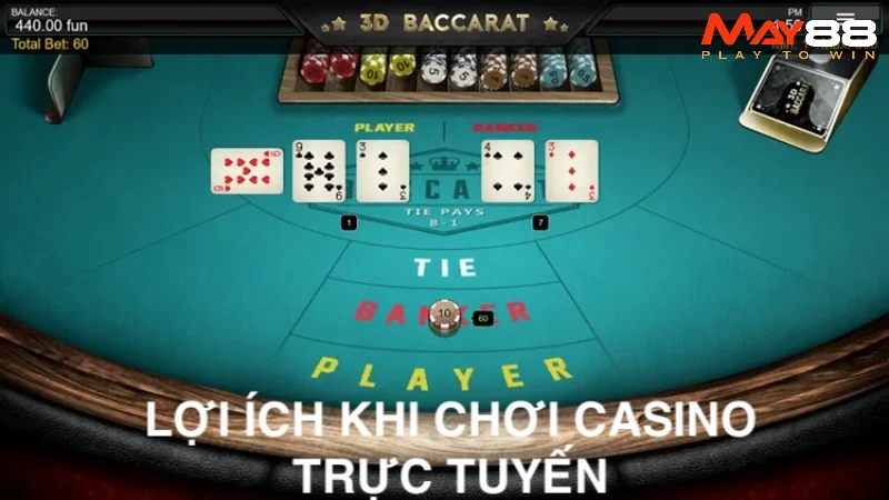 Top 5 lợi ích của việc chơi casino trực tuyến 